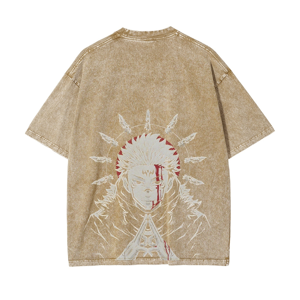 Sukuna Vintage T-Shirt Herren | Jujutsu Kaisen