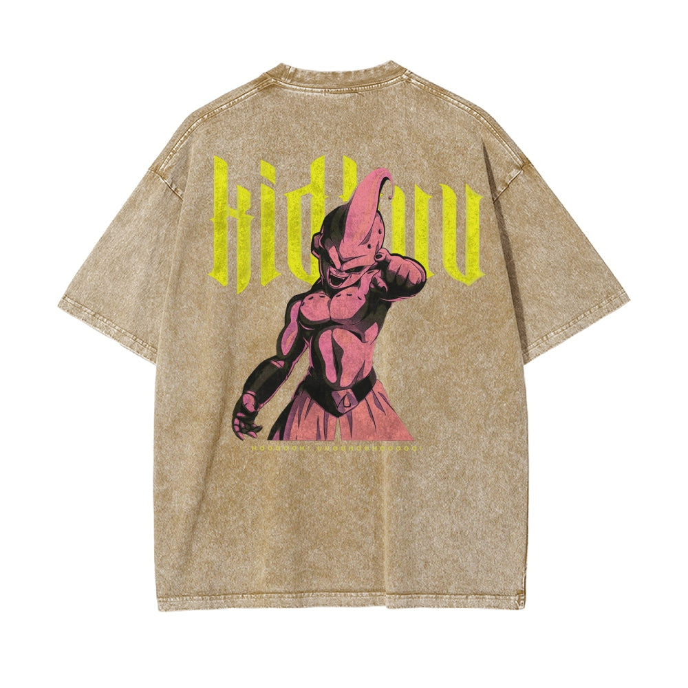 Kid Buu Vintage T-Shirt Herren | Dragon Ball Super