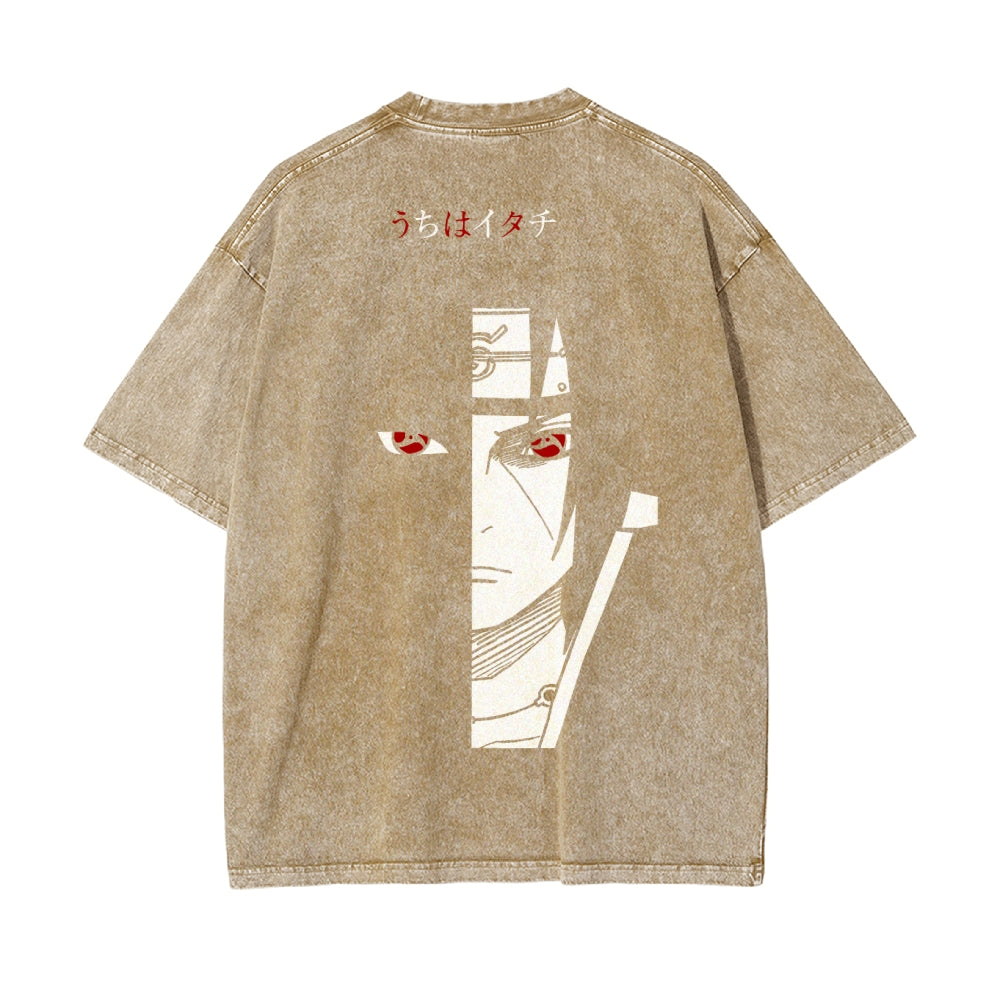 Itachi Vintage Oversized T-Shirt Herren | Naruto