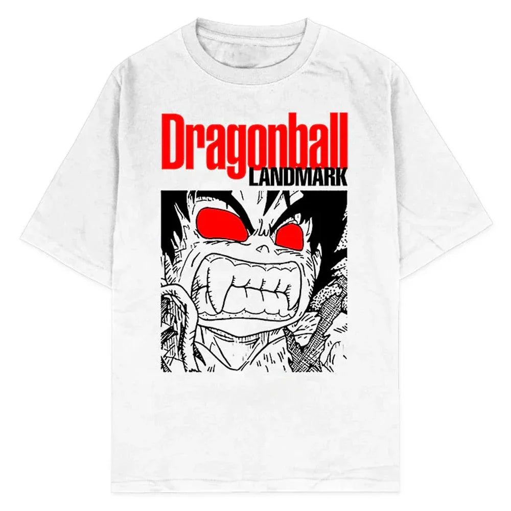 Dragon Ball Washed Vintage Oversize T-Shirt Herren - Anime Motiv Streetwear