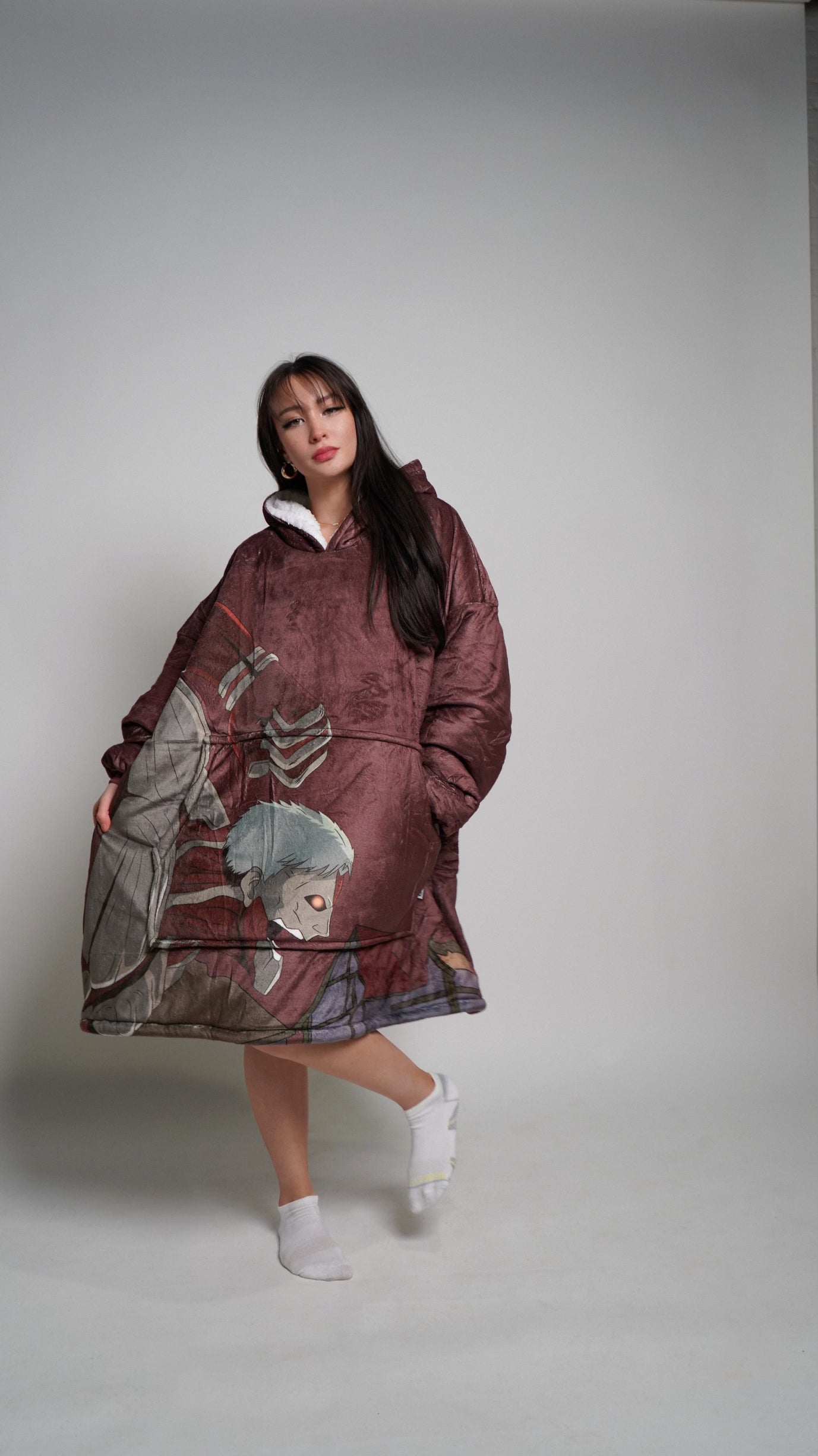 Reiner Kuschelpullover mit Decke
