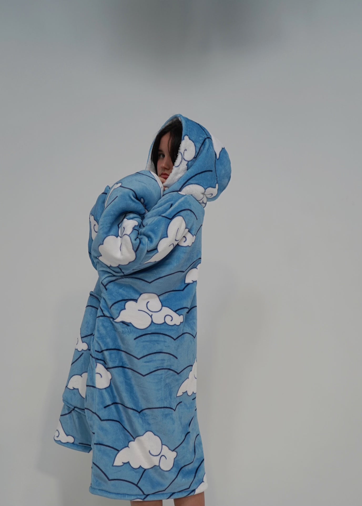 Wasser-Hashira Kuschelpullover mit Decke