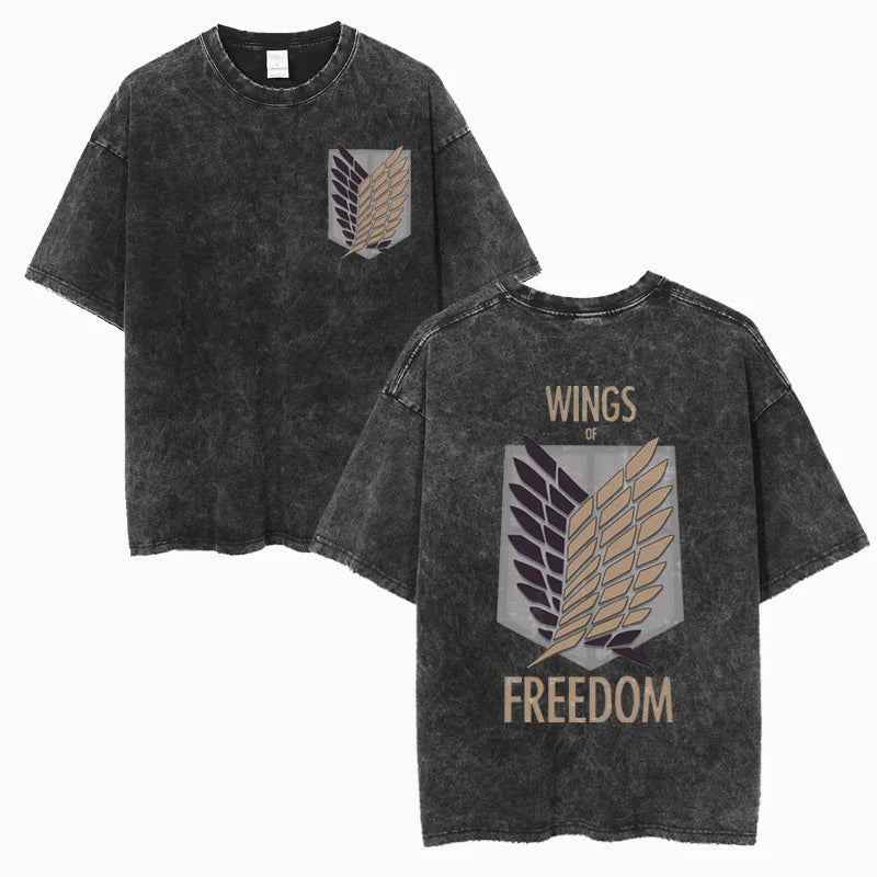 Wings of Freedom Vintage T-Shirt Herren