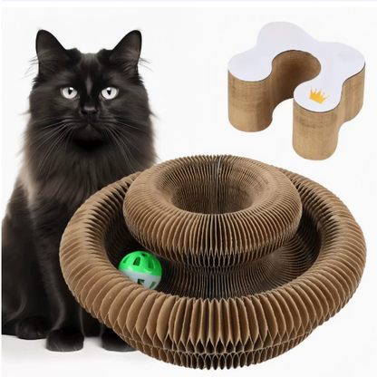 Flexible Cat Scratcher Toy with Bell Ball