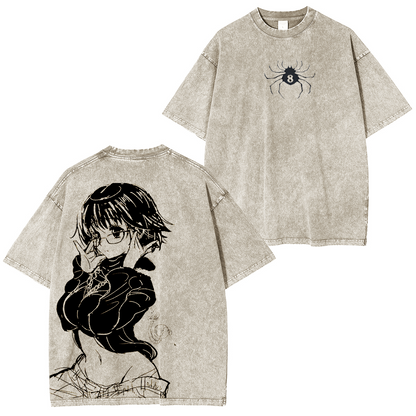 Shizuku Hunter x Hunter Vintage, gewaschenes Unisex-T-Shirt