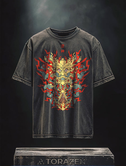 Vintage-T-Shirt „Zenitsu Thunder Demon“
