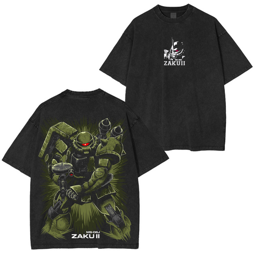 Gundam RX-78 Mobile Suit Vintage Unisex Washed T-Shirt