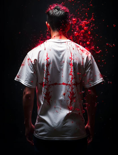 2-seitiges Vintage-T-Shirt „Piercing Blood“