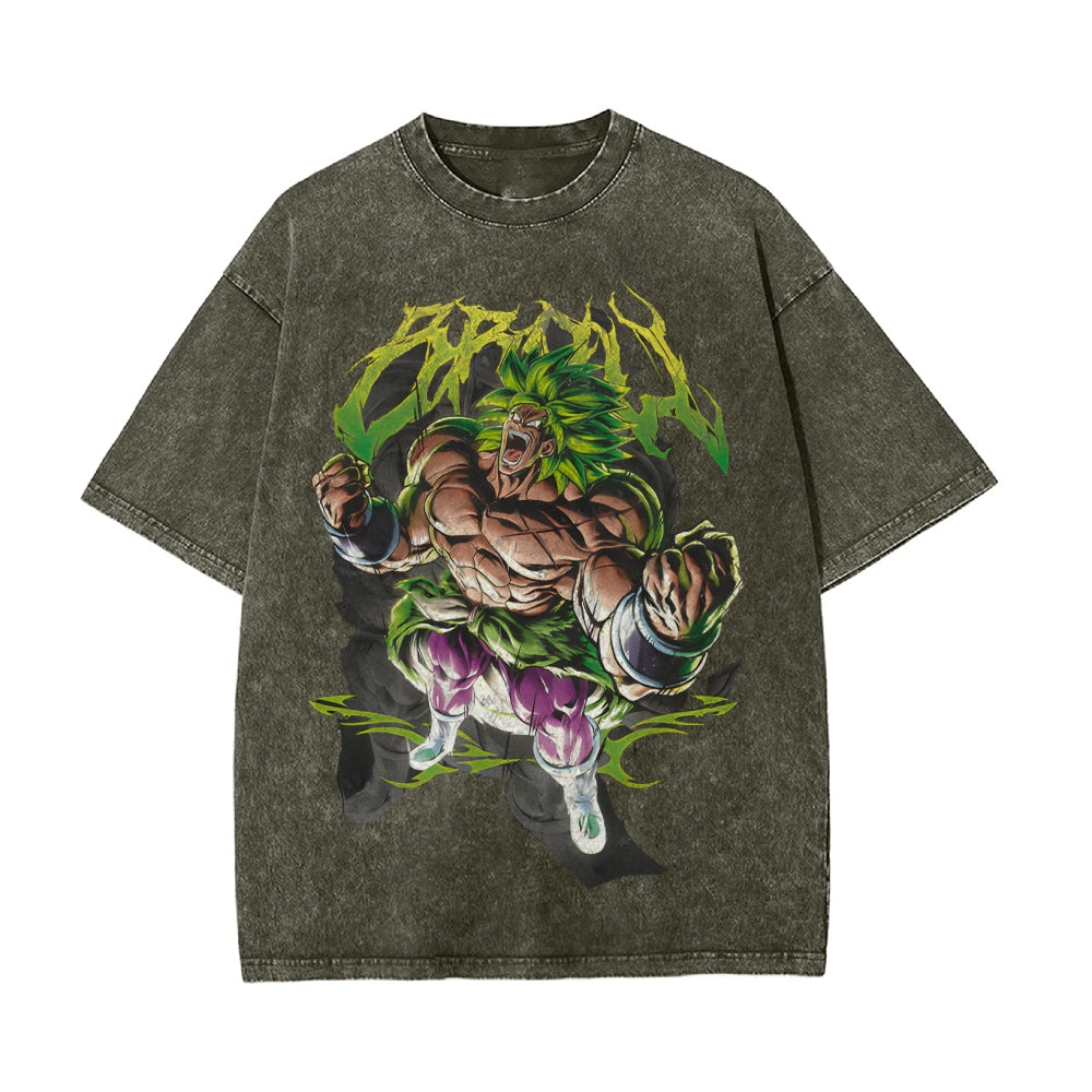 BROLY Vintage T-Shirt Herren | Dragon Ball Super