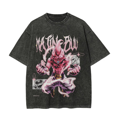 Kid Buu Vintage T-Shirt Herren | Dragon Ball Super
