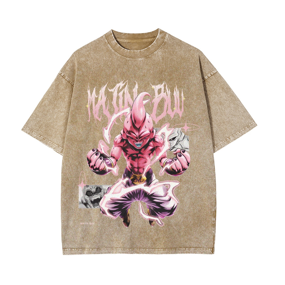 Kid Buu Vintage T-Shirt Herren | Dragon Ball Super