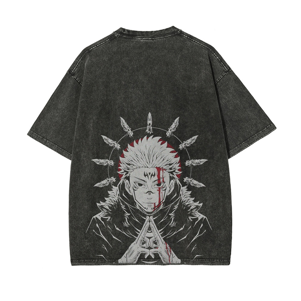 Sukuna Vintage T-Shirt Herren | Jujutsu Kaisen
