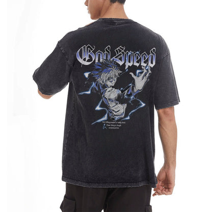 Killua Vintage T-Shirt Herren | Hunter x Hunter