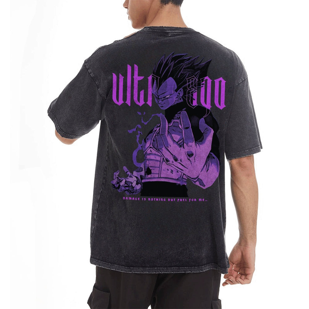 Vegeta Ultra Ego Vintage T-Shirt Herren | Dragon Ball Super
