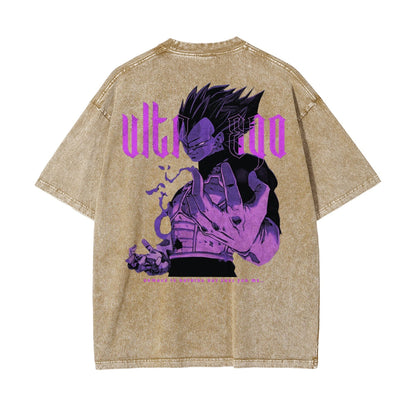 Vegeta Ultra Ego Vintage T-Shirt Herren | Dragon Ball Super