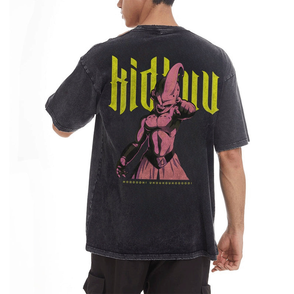 Kid Buu Vintage T-Shirt Herren | Dragon Ball Super