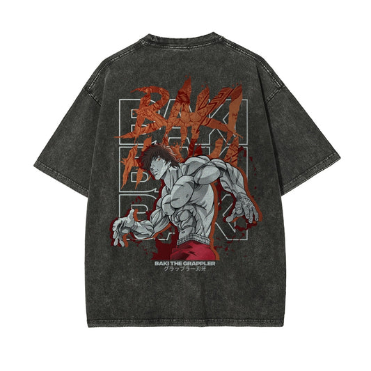Baki Hanma Baki Vintage Oversized T-Shirt Herren | The Grappler