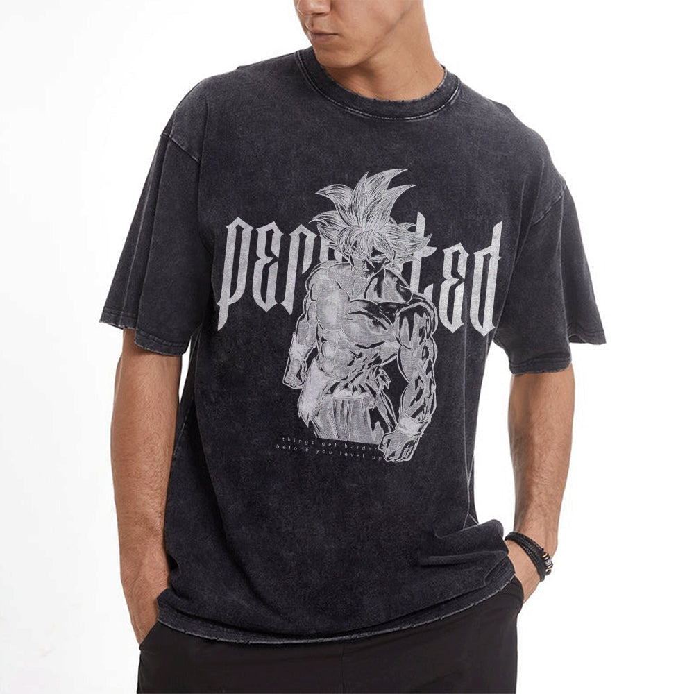 Goku Perfected Vintage T-Shirt Herren | Dragon Ball Super