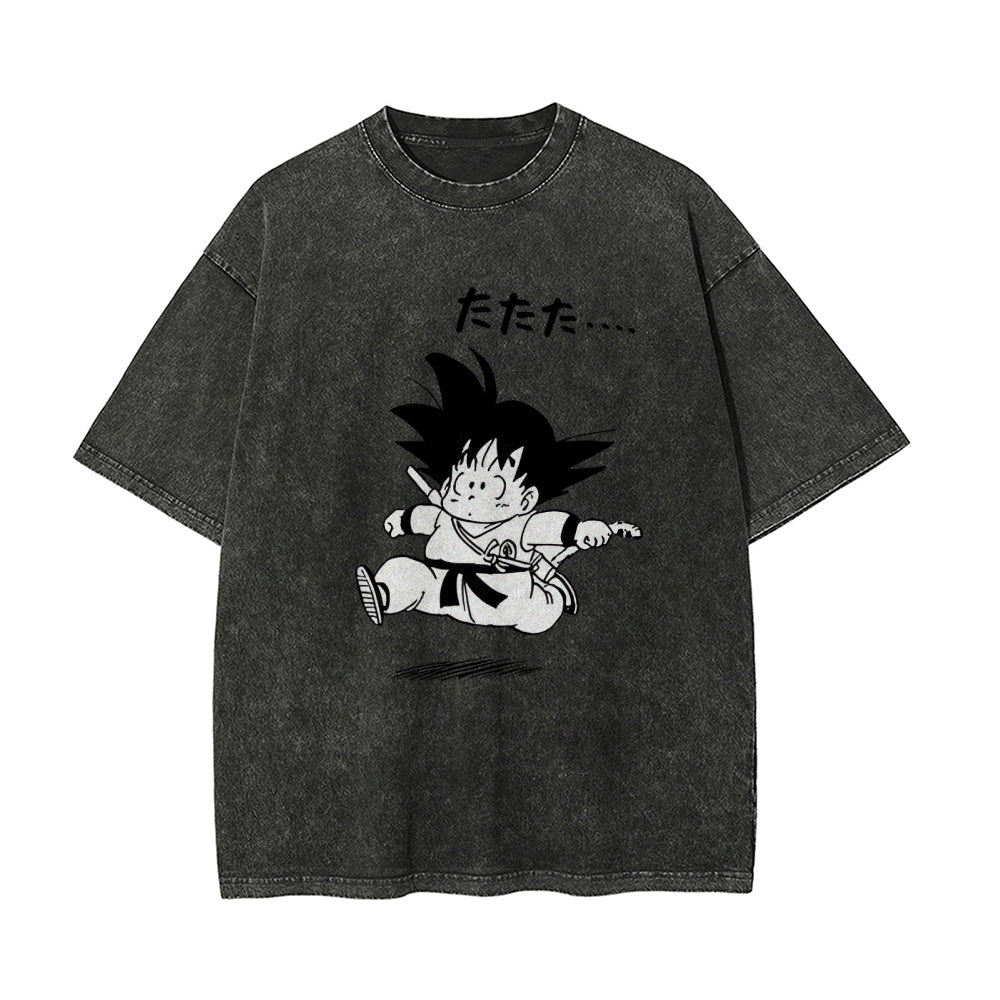Q EDITION  GOKU Vintage T-Shirt Herren | DRAGON BALL SUPER