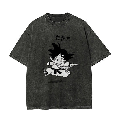 Q EDITION  GOKU Vintage T-Shirt Herren | DRAGON BALL SUPER