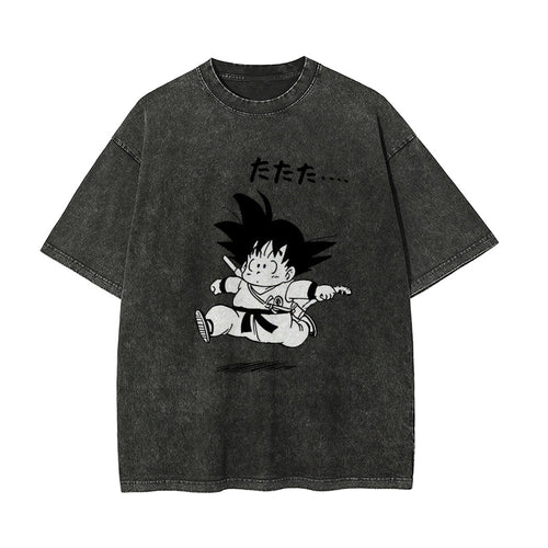 Q EDITION  GOKU Vintage T-Shirt Herren | DRAGON BALL SUPER