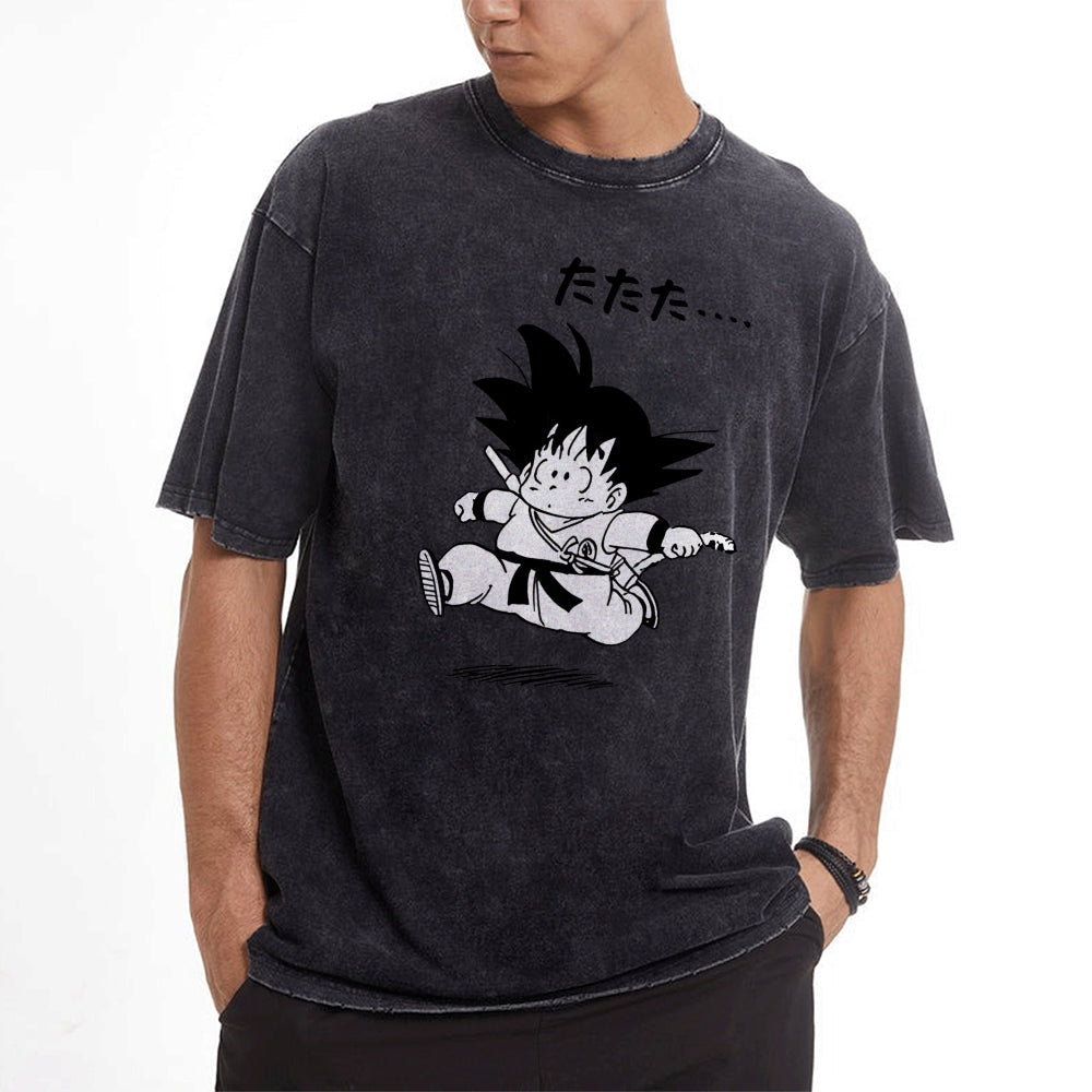 Q EDITION  GOKU Vintage T-Shirt Herren | DRAGON BALL SUPER