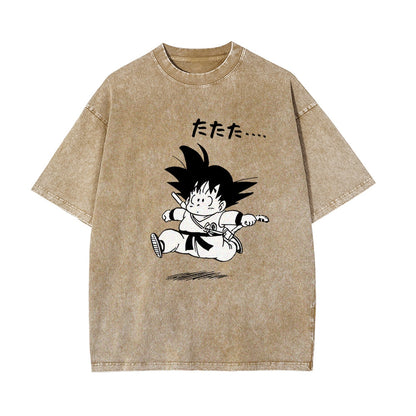 Q EDITION  GOKU Vintage T-Shirt Herren | DRAGON BALL SUPER