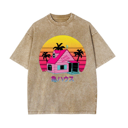 Master Roshi House Vintage T-Shirt Herren | Dragon Ball Super