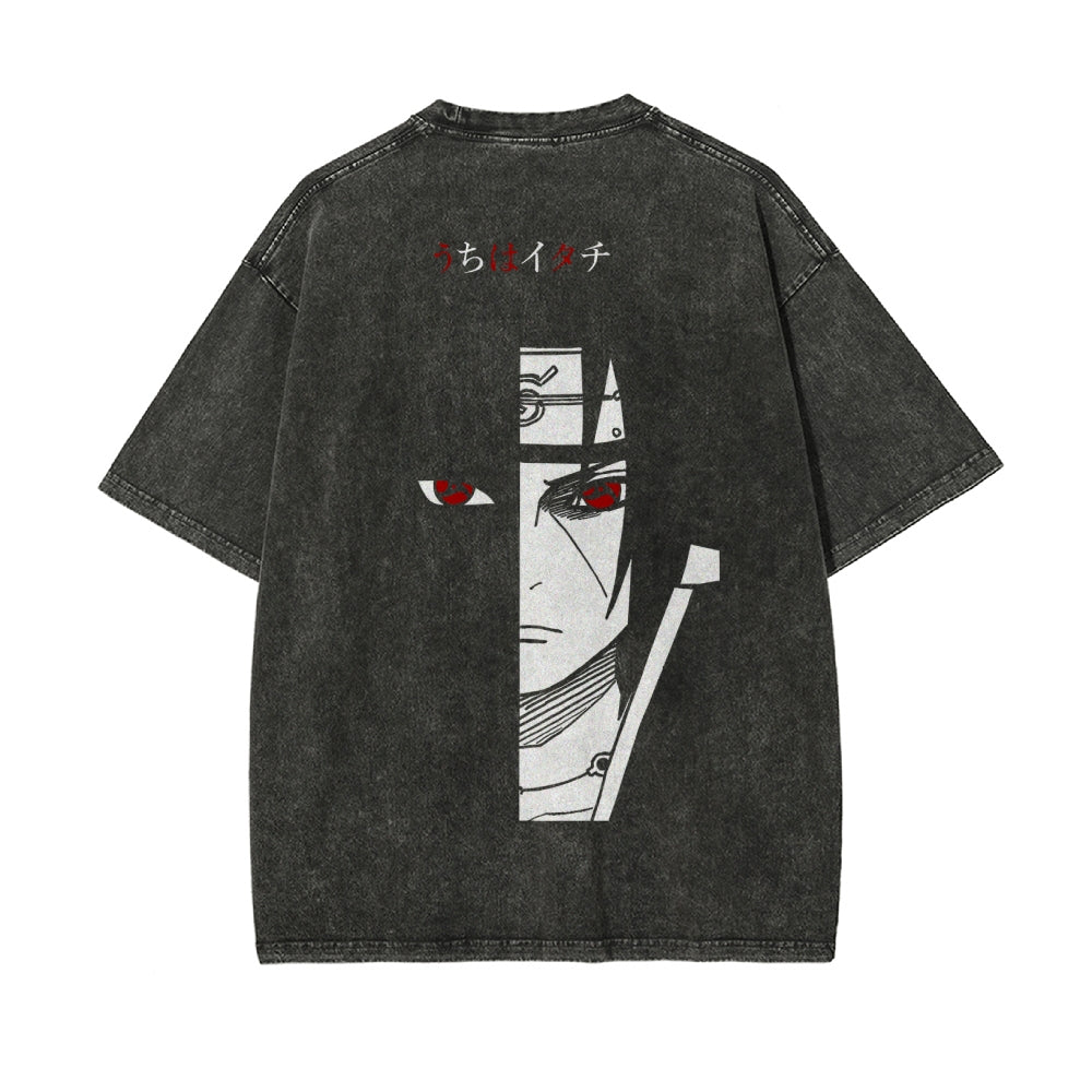 Itachi Vintage Oversized T-Shirt Herren | Naruto
