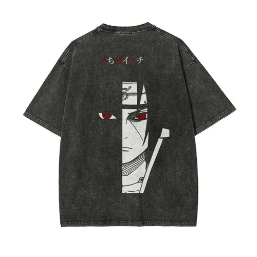 Itachi Vintage Oversized T-Shirt Herren | Naruto