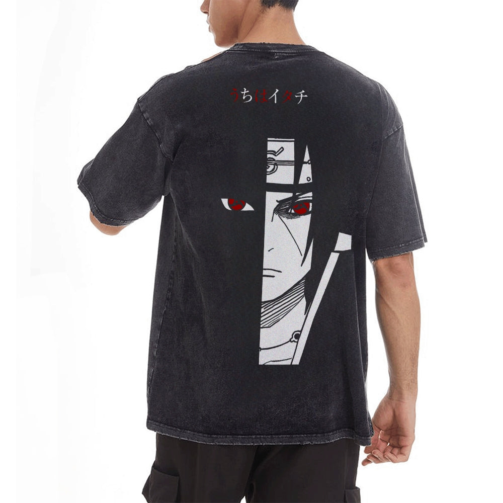 Itachi Vintage Oversized T-Shirt Herren | Naruto