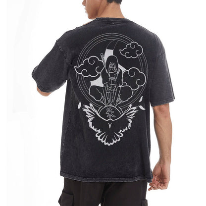 Itachi Vintage Oversized T-Shirt Herren | Naruto