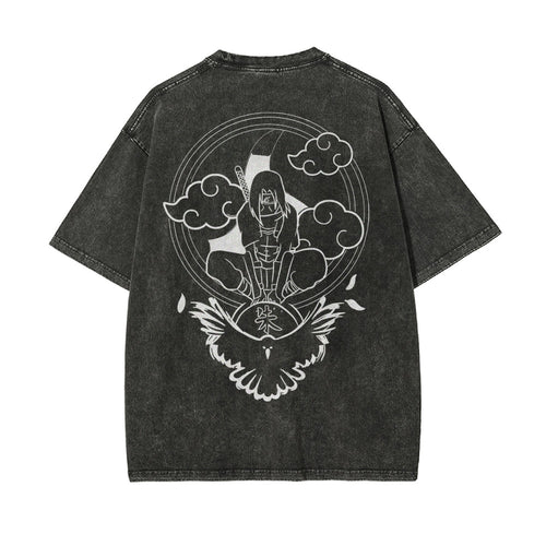 Itachi Vintage Oversized T-Shirt Herren | Naruto