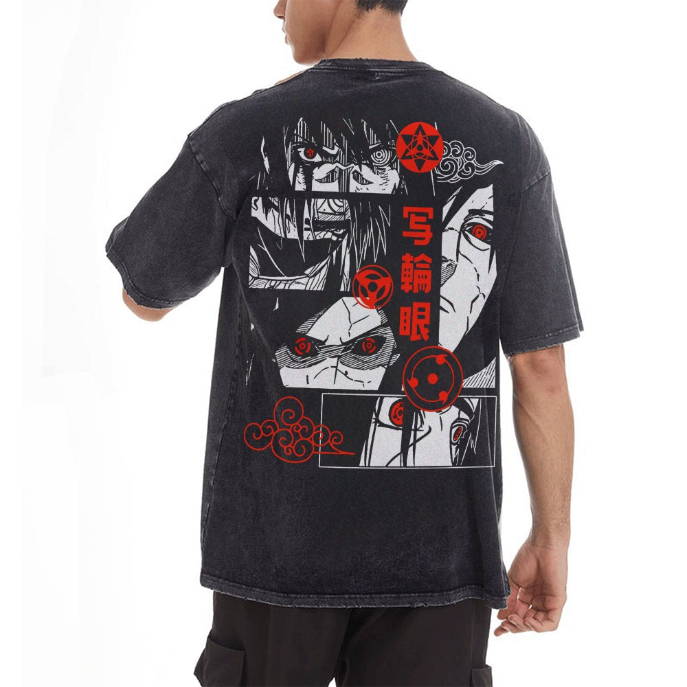 Obito Vintage Oversized T-Shirt Herren | Naruto Shippuden
