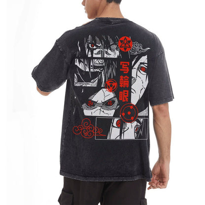 Obito Vintage Oversized T-Shirt Herren | Naruto Shippuden