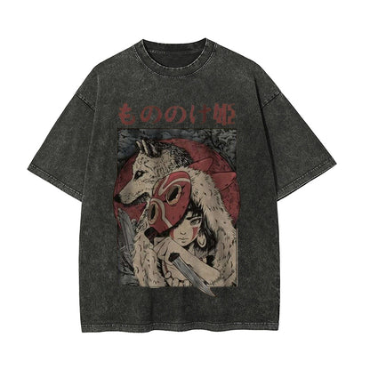 Princess Mononoke Shirt, Studio Ghibli Shirt, Anime Motiv Shirt, Vintage T-Shirt Herren