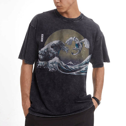 Lugia Shirt, Pokemon Shirt, Anime Motiv Shirt, Vintage T-Shirt Herren | Pokemon