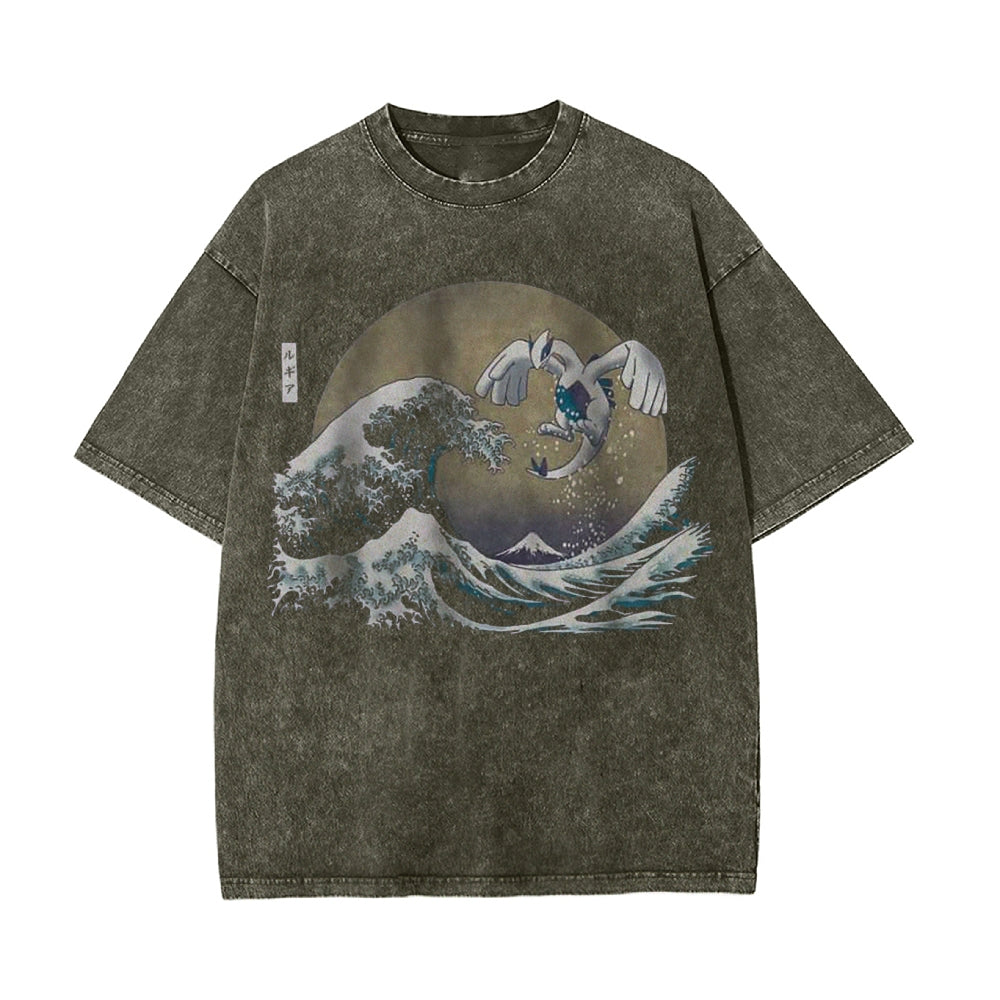 Lugia Shirt, Pokemon Shirt, Anime Motiv Shirt, Vintage T-Shirt Herren | Pokemon