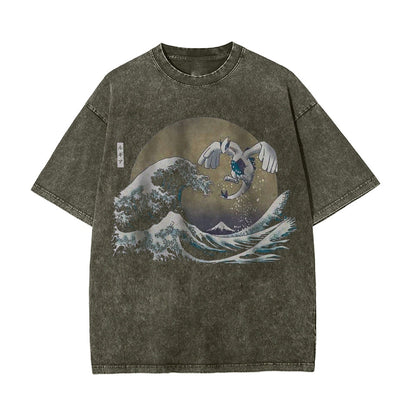 Lugia Shirt, Pokemon Shirt, Anime Motiv Shirt, Vintage T-Shirt Herren | Pokemon