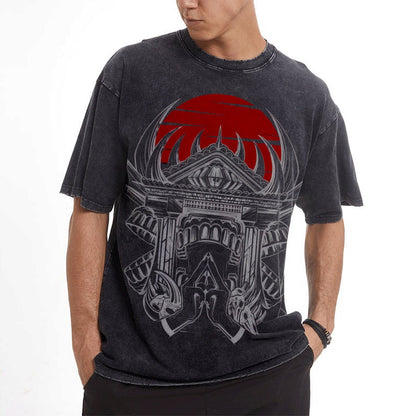 Shrine Vintage Oversized T-Shirt Herren | Jujutsu Kaisen