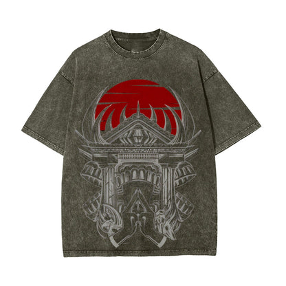 Shrine Vintage Oversized T-Shirt Herren | Jujutsu Kaisen