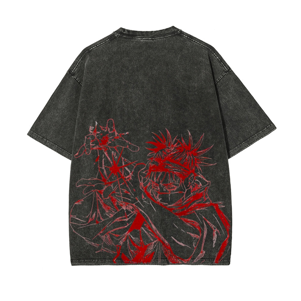 Choso Vintage Oversized T-Shirt Herren | Jujutsu Kaisen