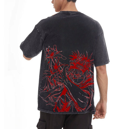 Choso Vintage Oversized T-Shirt Herren | Jujutsu Kaisen