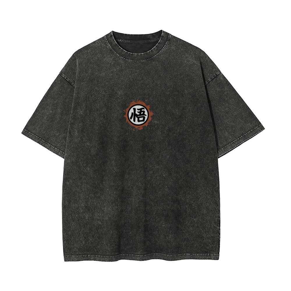 Son Goku Vintage Oversized T-Shirt Herren | Dragon Ball Super