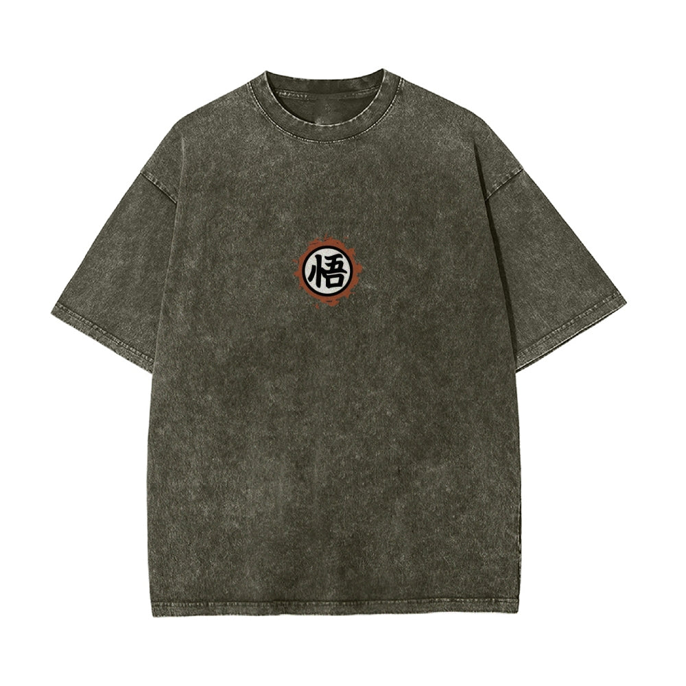 Son Goku Vintage Oversized T-Shirt Herren | Dragon Ball Super
