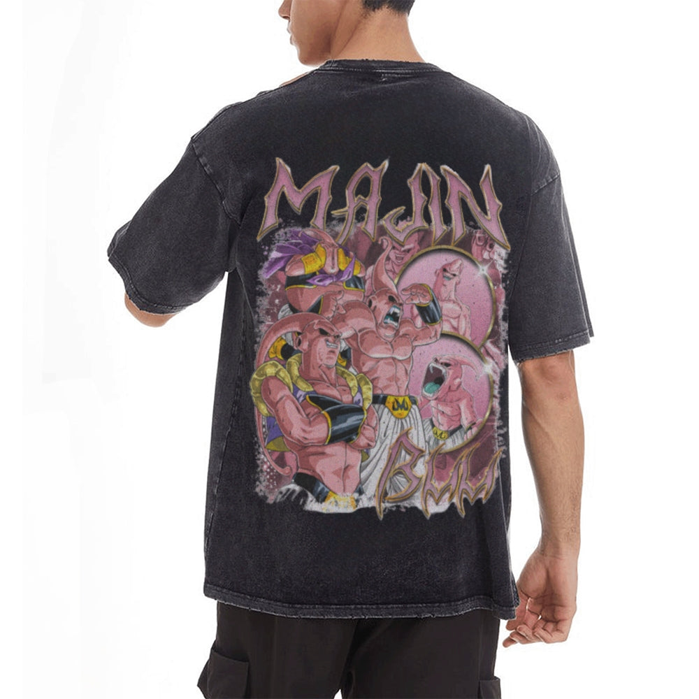 Majin Buu Vintage Oversized T-Shirt Herren | Dragon Ball Super