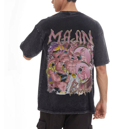 Majin Buu Vintage Oversized T-Shirt Herren | Dragon Ball Super