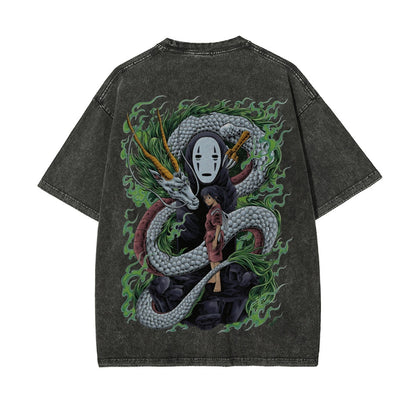 Vintage Oversized T-Shirt Herren|Spirited Away