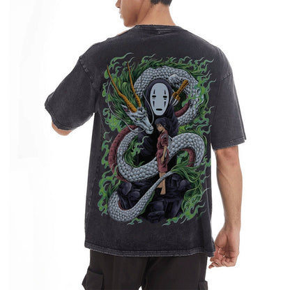 Vintage Oversized T-Shirt Herren|Spirited Away
