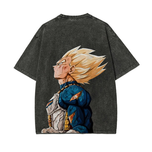 Vintage Oversized T-Shirt Herren Vegeta